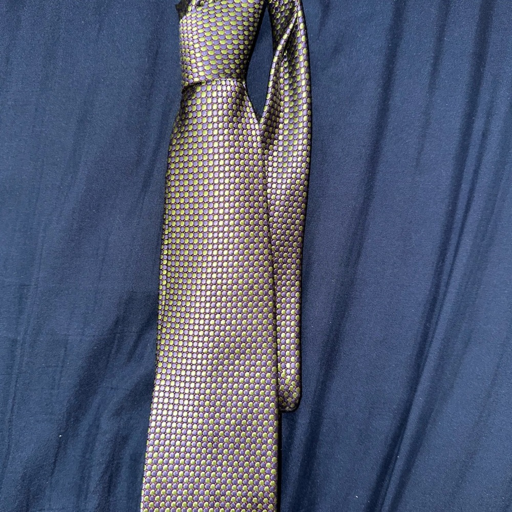 JZ Richards Purple and Green Men's Tie